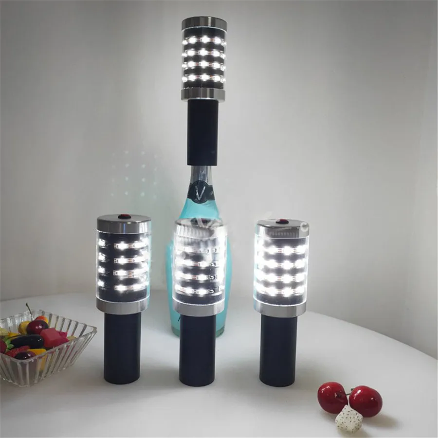 LED Flash Stick With Two head Laser Projector Light Champagne Bottle LED Strobe Baton Party Club Bar Bottle Service Sparkler-5