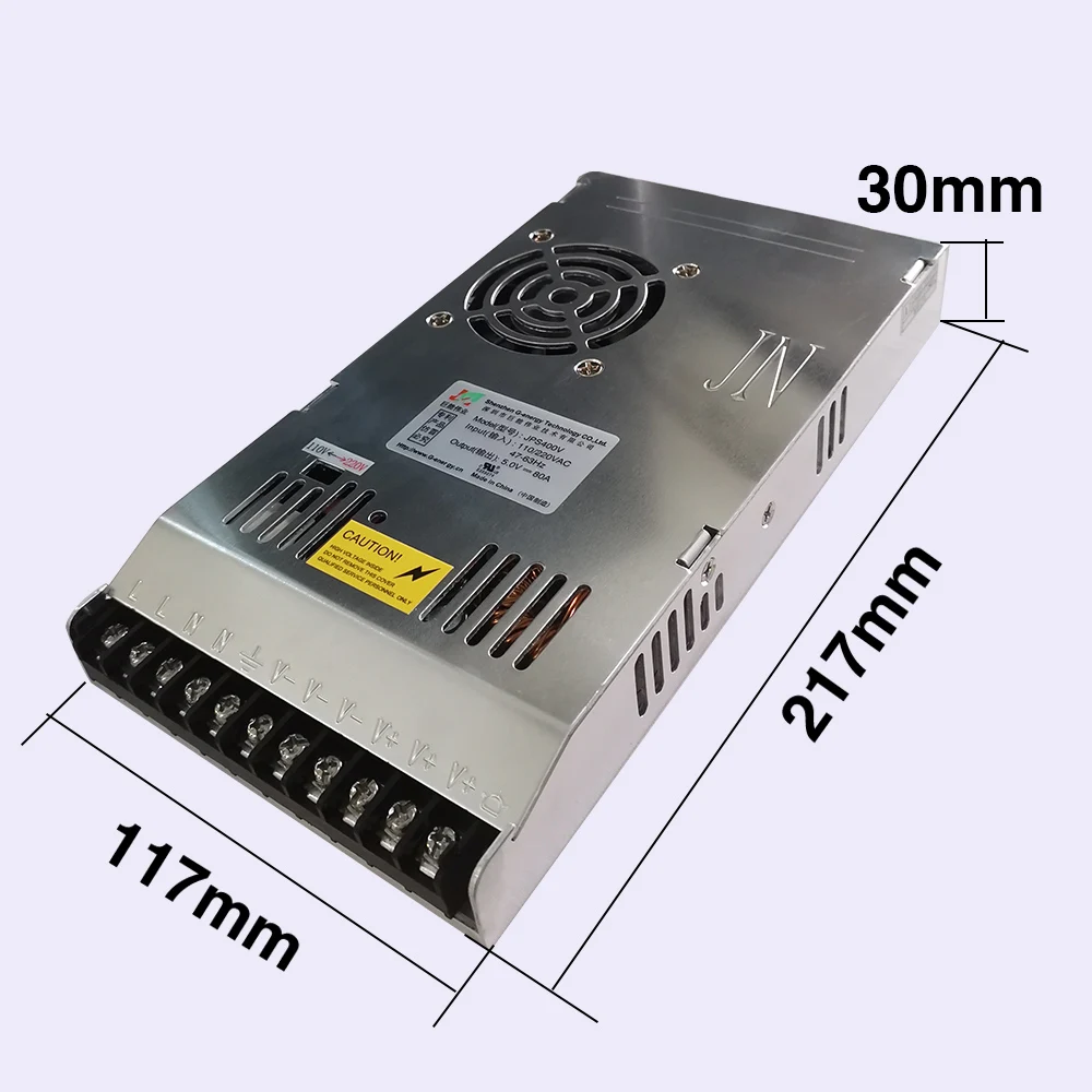 G-energy JPS400V 5V 80A 400W LED Display Switching Power Supply AC110V / AC220V Input Voltage for LED Module / LED display-6