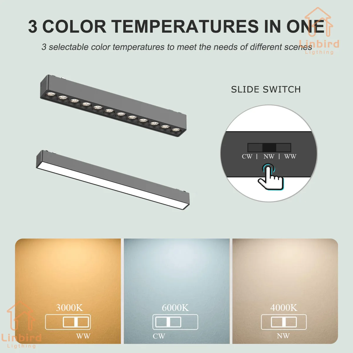 ST1 Series 3CCT Black White Ultra Thin Slim Magnetic Track Lamp Cell Light High Hardness Modern Flexible Fixture Living Home-2