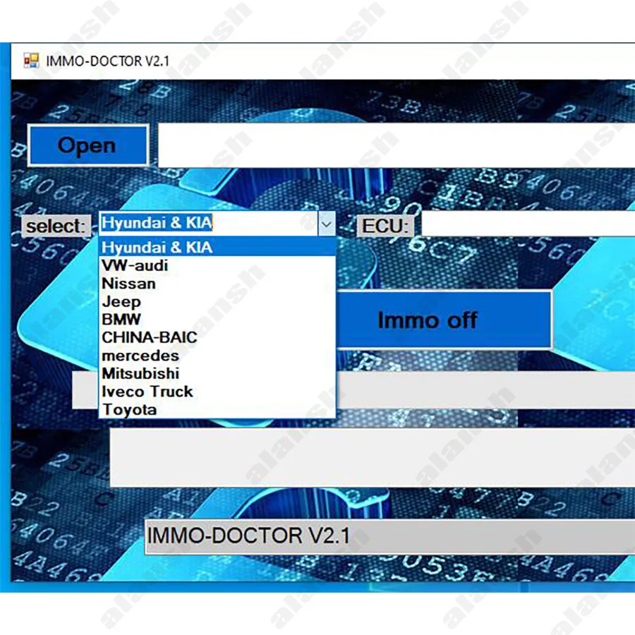 2024 IMMO DOCTOR V2.1 MULTI BRAND Immo Off Immo Delete Software for ME17 MH72 MH83 MH82 MEG17 MED17 EDC17-4