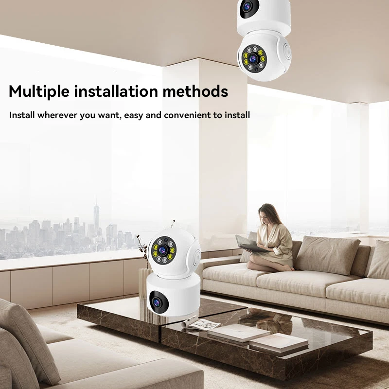 Xiaomi Dual Lens 360°Rotatable Camera 4K WiFi Surveillance Auto Tracking 2 way Audio Night Vision Monitor Smart Home Mini Camera-5