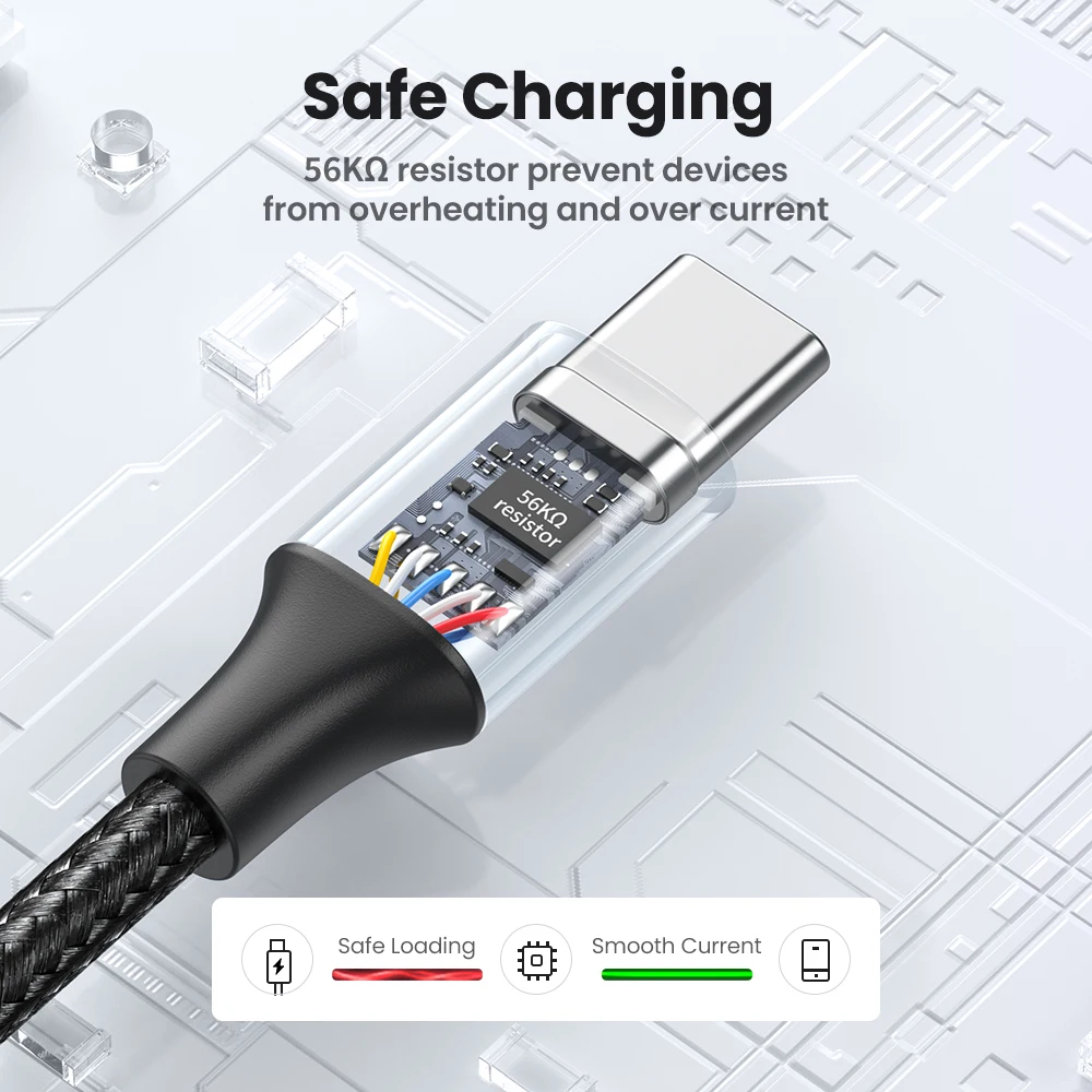 UGREEN 3A USB Type C Cable For Realme Xiaomi Samsung S21 Fast Charging Wire USB-C Charger Data Cord For iPad Samsung Poco USB C-5