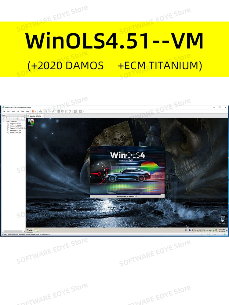 2022 Newest WinOLS 4.51 Auto ECU Chip Tuning Software +2020 Damos +ECM TITANIUM With Plugins More Functions-2