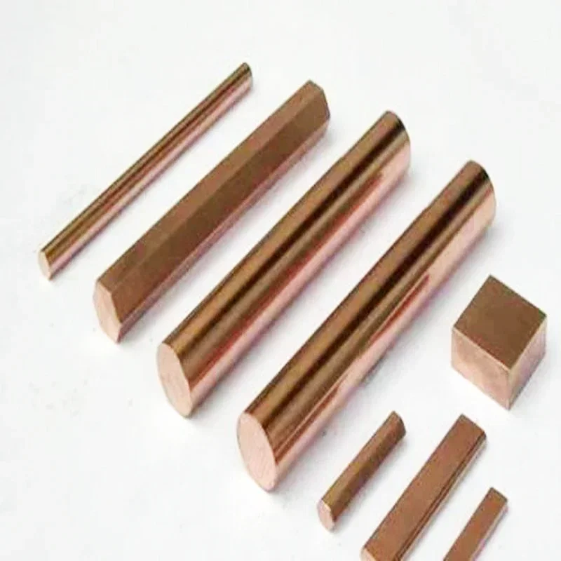 C17200 Copper Beryllium Alloy Bar Cylinder Diameter 1mm-45mm High Thermal Conductivity Electrolytic Electrode Rod 100 200 500mm-4
