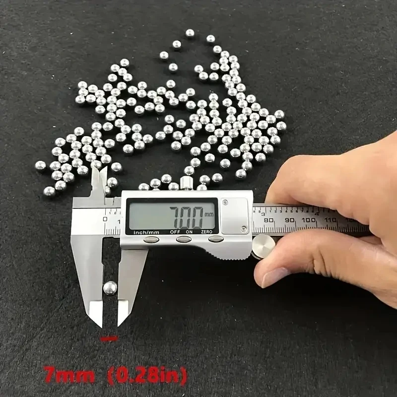 500pcs 6/7/8mm Slingshot Hunting Archery ball  High Carbon Steel Ball Precision Polished Quenched-5