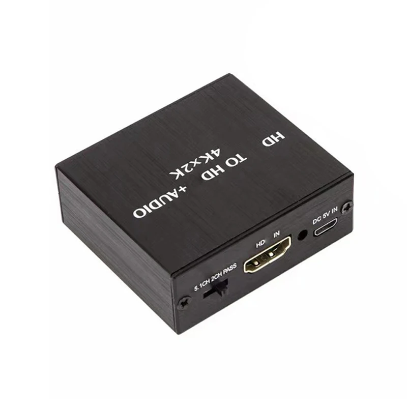 4K x 2K Video Audio Extractor HDMI-Compatible to 3.5MM Audio Converter SPDIF Optical TOSLINK Stereo Out Splitter Adapter-3