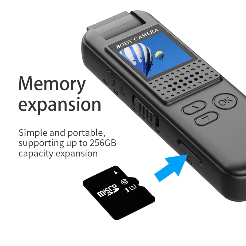 Mini Body Camera Full HD 1080P Body Mounted Camera Small Portable Night Vision Police Body Cam support TF card mini camera-4