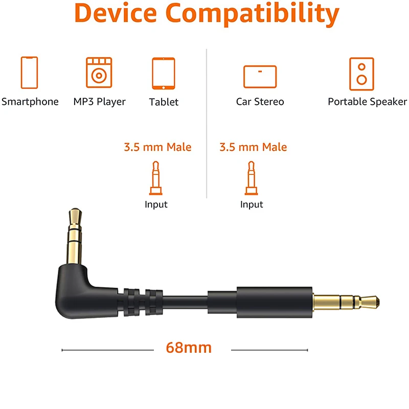 Aux Cable Speaker Cable 3.5mm Audio Cable for Car Headphone Audio 3.5mm Jack Speaker for Samsung Xiaomi Cable Aux 3.5mm-4
