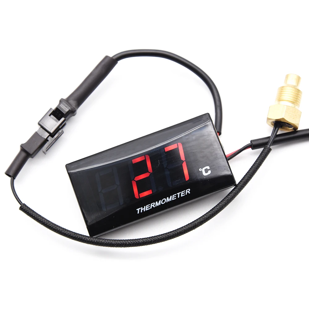 Motorcycle Water Temperature Gauge for Koso Temperature Sensor Mini Temp Meter for XMAX300 CB400 MT 07 09 Sensor Scooter Racing-5