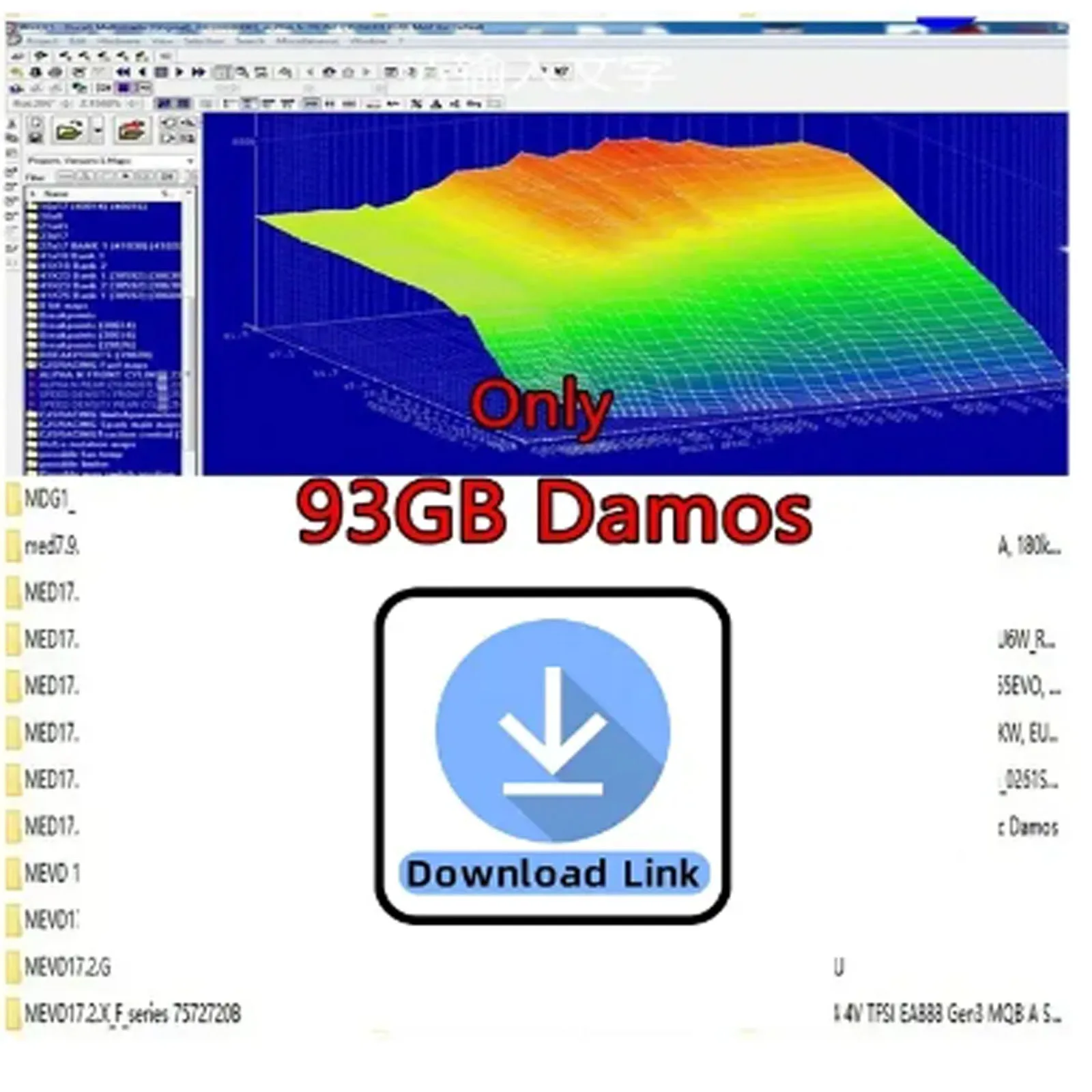 2025 Winols 4.51 Software 93GB 2021 2020 DAMOS Big Archive Car Performance Enhancement Chip Tuning Maps Damos Mappacks-5