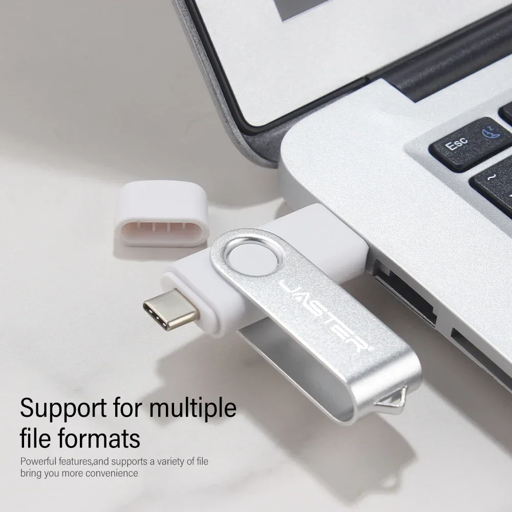 High Speed USB 3.0 Type C USB Flash Drive 128GB Free Key Chain Pendrive 64GB Orange 2 in 1 USB Stick 32GB 16GB Business Mini-5