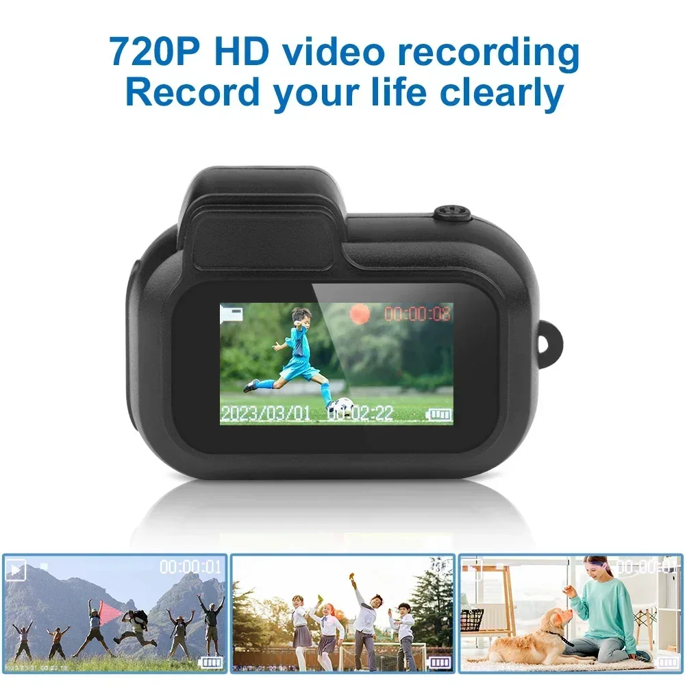 Retro Mini Camera with Screen Indoor Home Outdoor 1080p HD Portable Very Small Cam Video Support TF Card Holiday Gifts Y3000-2