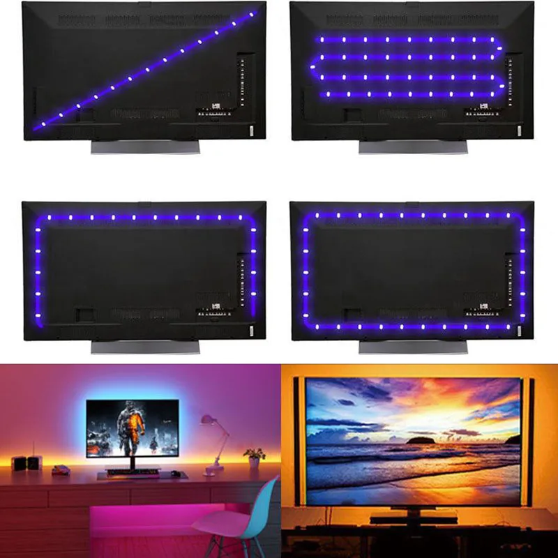 Bluetooth USB 5V RGB LED Strip Light 5050 Controller 1M 2M 3M 4M 5M Flexible Diode Lamp Tape Lights TV Background Lighting-4
