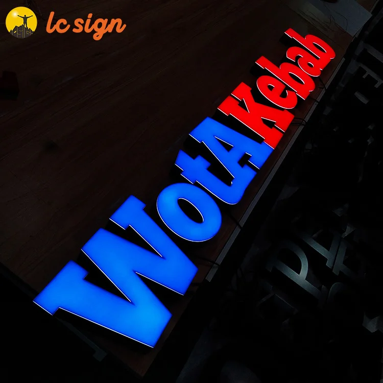 Custom Business Signs Led Signage Letters Led 3D Signs Company Brand Logo Outdoor Store Sign