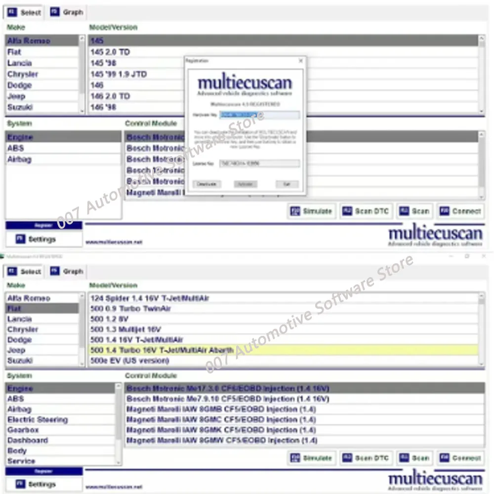 2025 Multiecuscan V4.8 v4.9 v5.0 for Fiat Chrysler Dodge Jeep & Suzuki Scanner Software 4.9 Works with ELM327 / OBD II tools-6