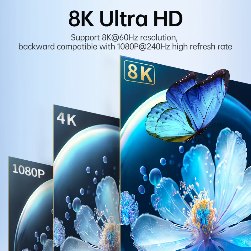 8K DisplayPort Switch 3 in 1 Out Bi-Direction DP 1.4 Splitter 8K@60Hz 4K@144Hz 48Gbps Display Port Converter Adapter Hub-2