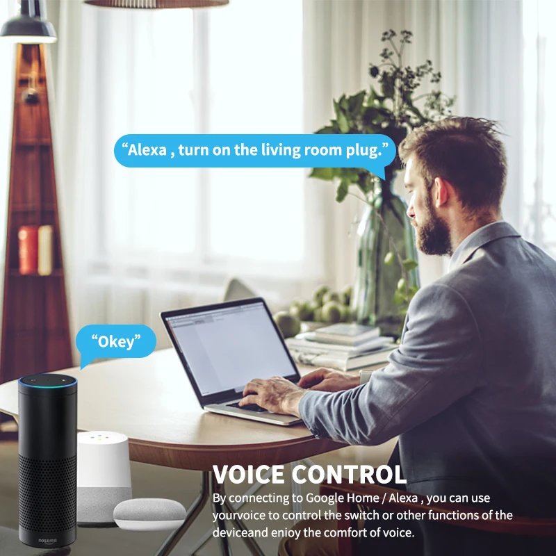 Tuya Smart Socket EU 20A WiFi Smart Plug Voice Control Yandex Alice Alexa Google Home For Tuya Smart Life APP Power Metering-5