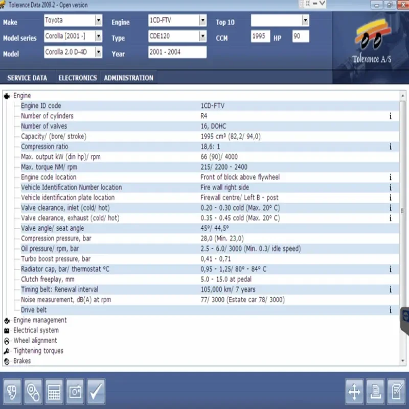 2024 Hot Software Tolerance Data 2009.2 Auto Repair Data with Free Keygen Unlimited Installation send by USB Flash Hard Disk-5