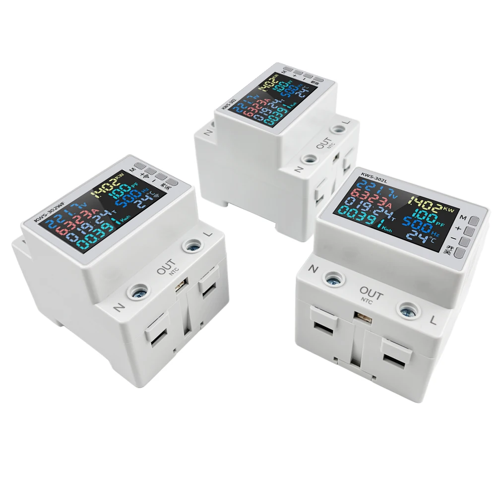 Tuya WiFi 8in1 Power Meter 2P AC Energy Meter APP Control 170-270V/63A Voltage and Current Meter Electricity Meter Smart Life-6