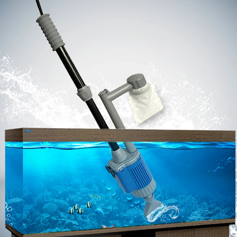 20/28W Electric Aquarium Fish Tank Water Change Pump Aquarium Cleaning Tool Water Changer Gravel Cleaner Siphon Filter Pump-2