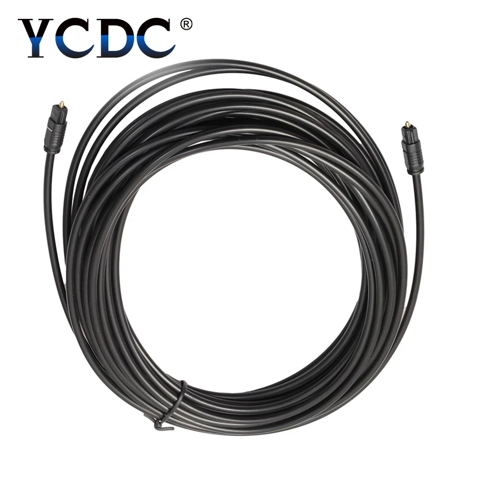 10M 5M 3M 1M 1.5M 2M OD 2.2 New Gold Plated Digital Audio Optical Optic Fiber Cable Toslink SPDIF Cord PVC For DVD VCR CD Player-4