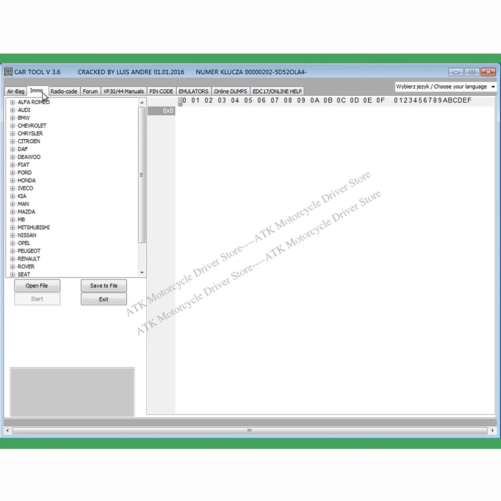 Car Tool Software Cartool V3.6- best software for cleaning air-bag files clearing deleting Immo - any memory programmer-6