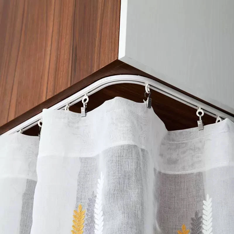 Self Adhesive Curtain Sliding Track Without Punching Nano Silent Track Top Mounted Side Mounted Home Window Decor Accessorie-5