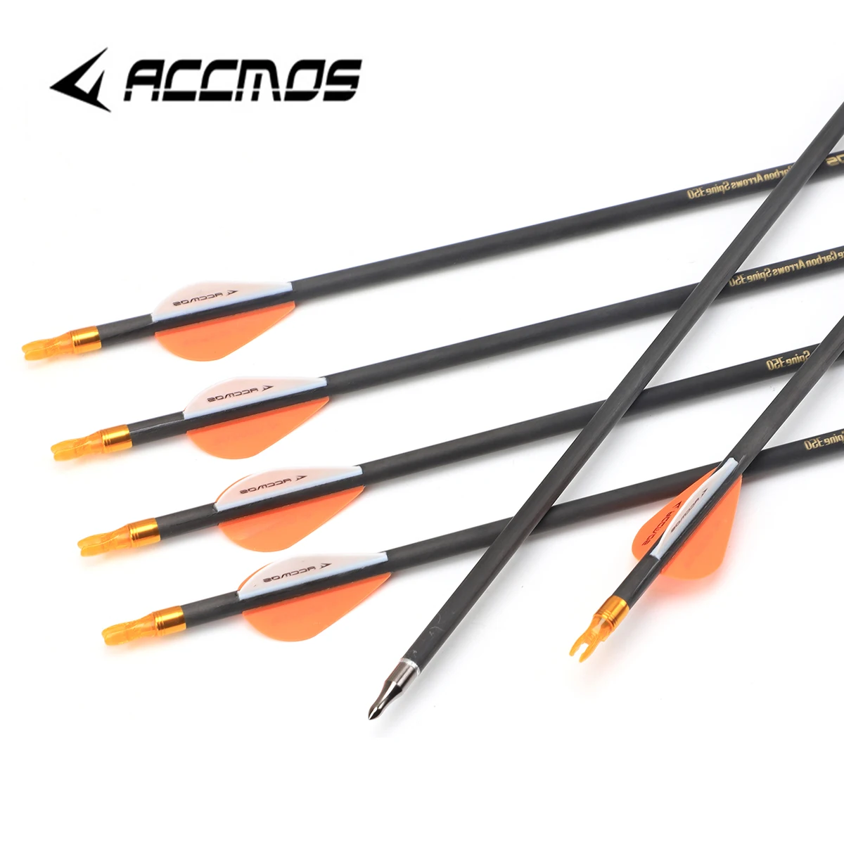12pc Newest Spine 300 350 400 500 600 700 Pure Carbon Arrow 28 30inch ID 6.2mm Removable Arrowhead For Archery Compound /Recuvr