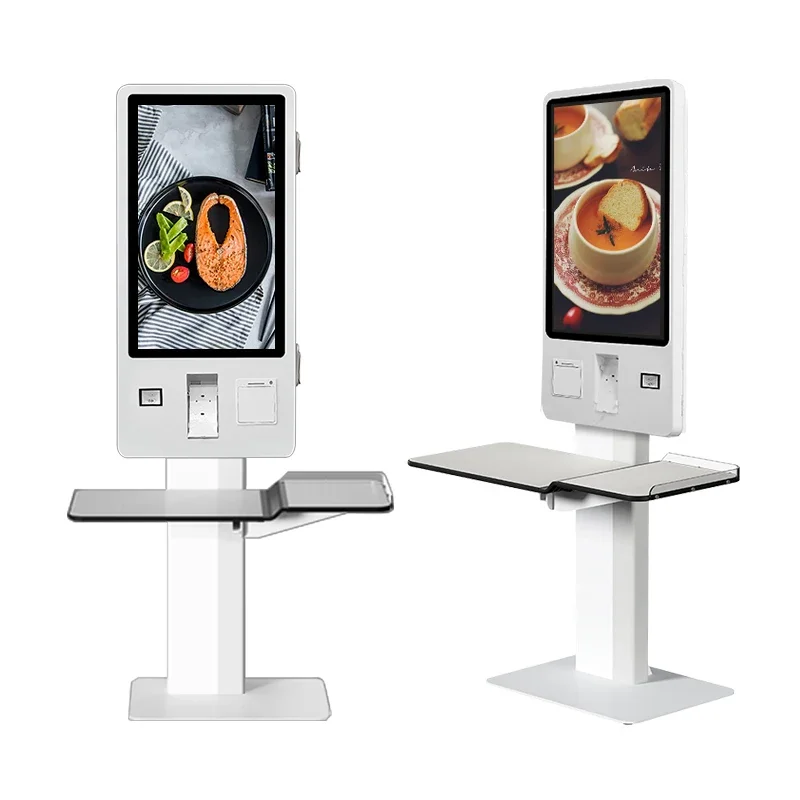 24 27 32 43 Inch Supermarket Self Check Out Touch Screen Kiosk Android PC All In One Self Service Pos Terminal-5