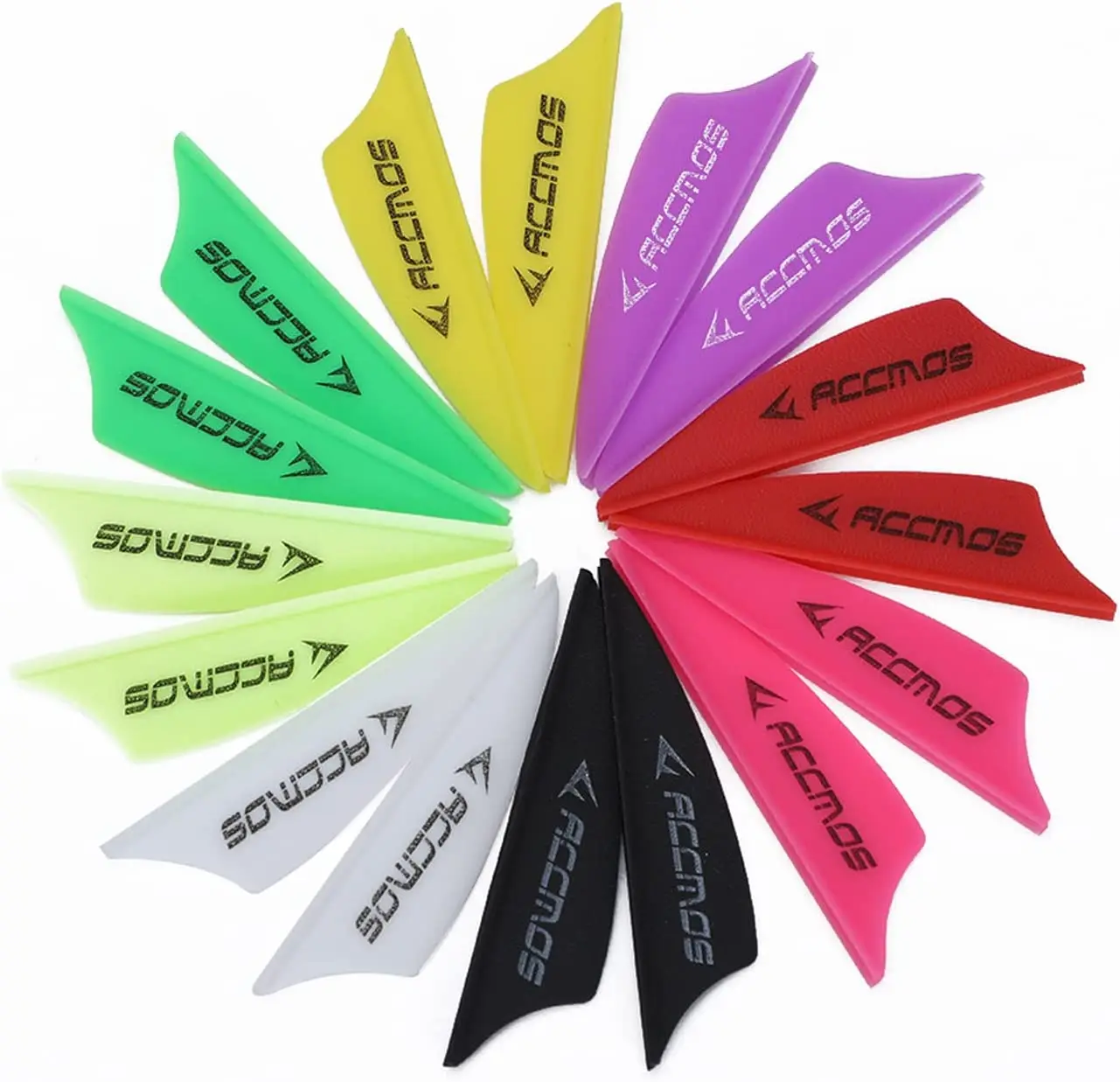 1.75 inch Archery Arrows Vanes Plastic Arrow Feather Fletching for DIY Archery Hunting Targeting Arrows (50pcs)-4