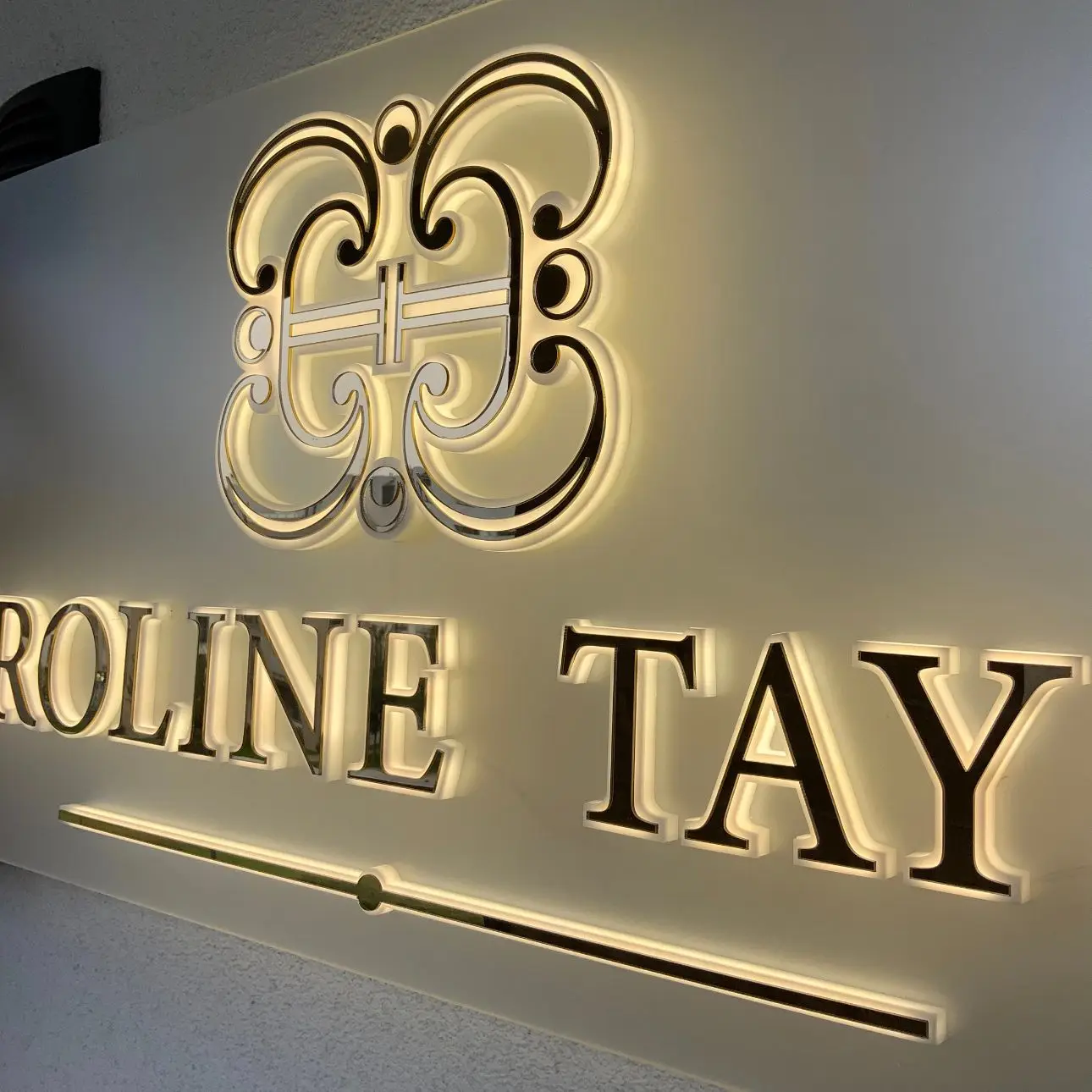 Personalized LED Logo Sign Beauty Salon Logo Outdoor Backlit Channel Letter Backlit Sign Board Acrylic Backlit Sign-2