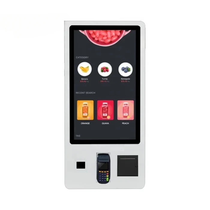 32 inch Touch Screen Automatic Self Payment Machine Ticket Dispenser Payment Terminal Self Service Mcdonalds Kiosk Machine-3