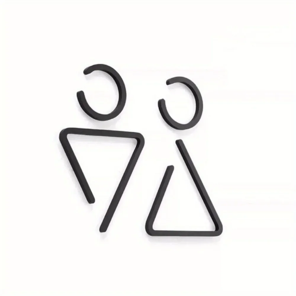 RestroomEdgeStyle™ Luxury Acrylic Sign - Exquisite Craftsmanship - Clear & Stylish Signage for All Washrooms-5