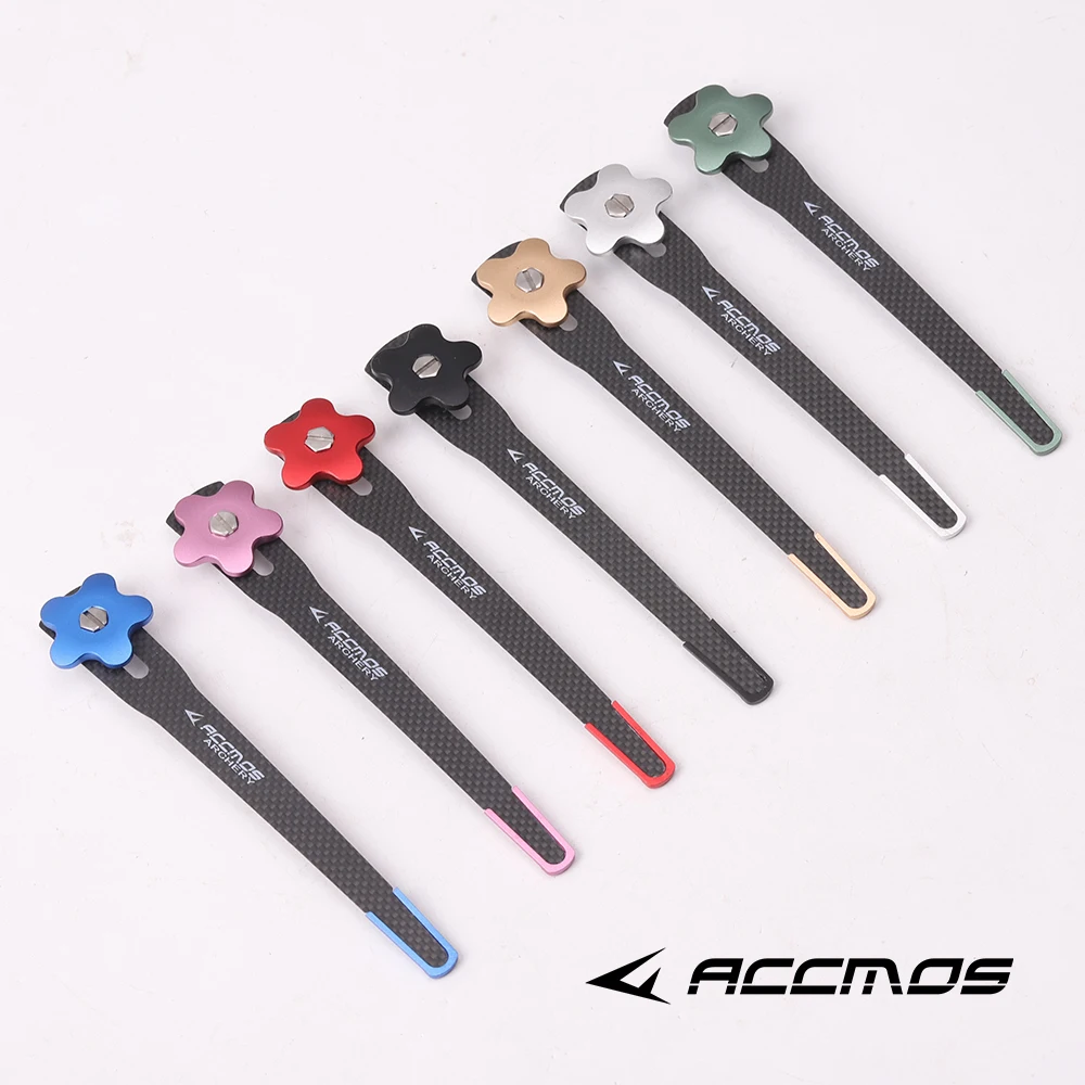 Accmos Archery  Adjustable Bow Clicker Carbon Fiber For Recurve Bow and Arrow Clicker Accessories