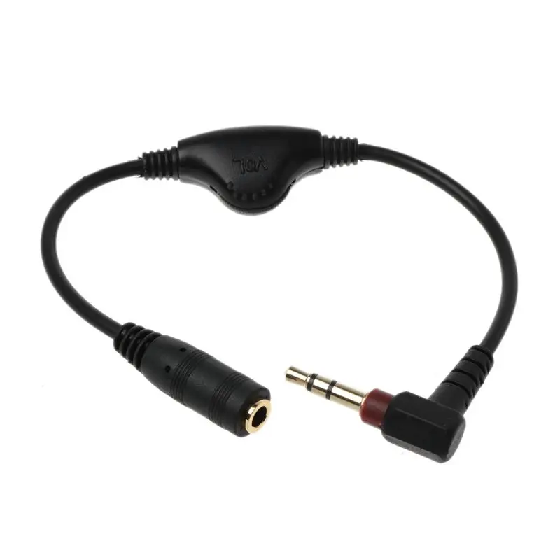 3.5mm Jack AUX Male to Female Adapter Extension Cable Stereo Cord with Volume Control Earphone Headphone Wire for Car P9JD-4