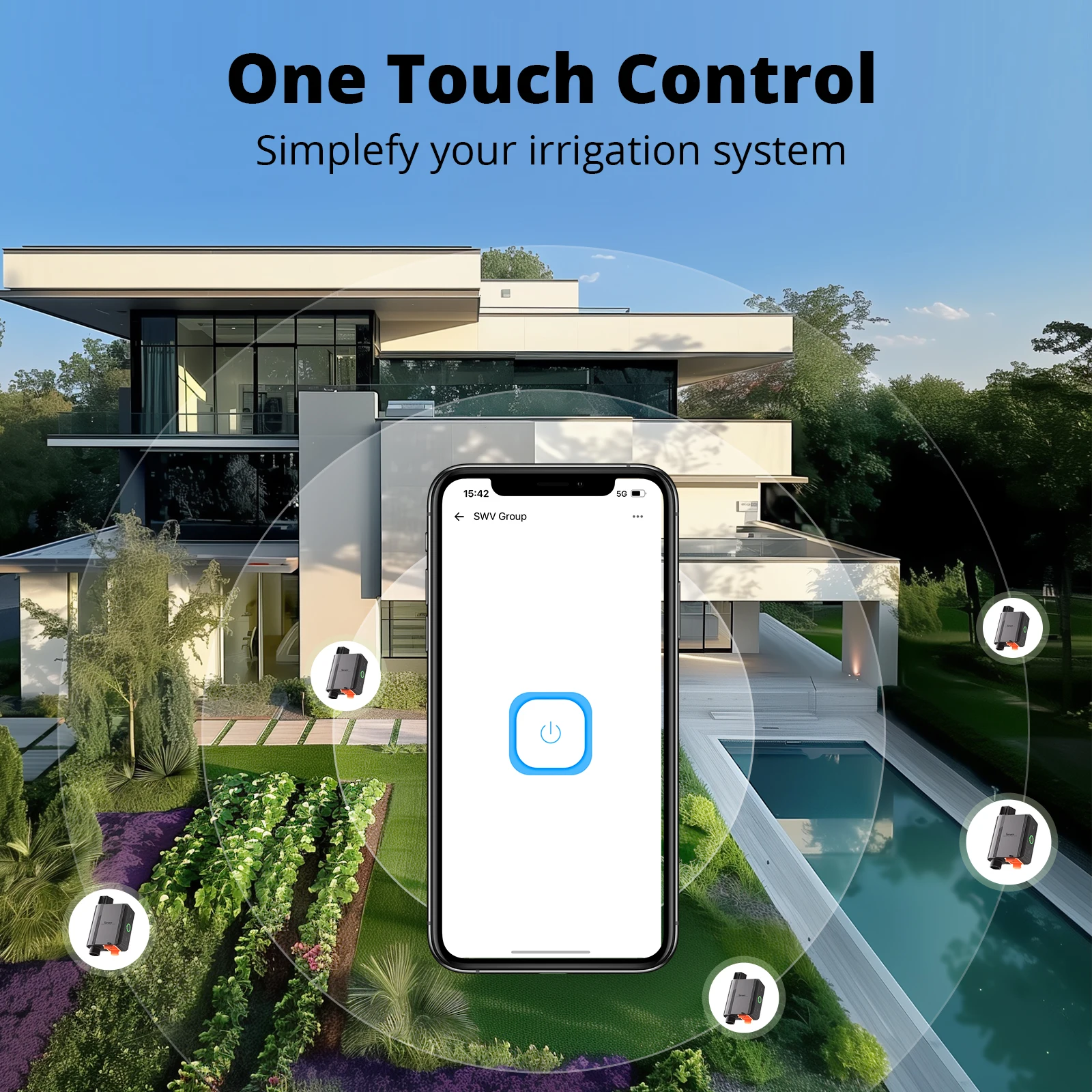 SONOFF SWV Zigbee 3.0 Smart Water Valve IP55 Automatic Irrigation System Setting Timing Smart Living with eWeLink Alexa Google-3