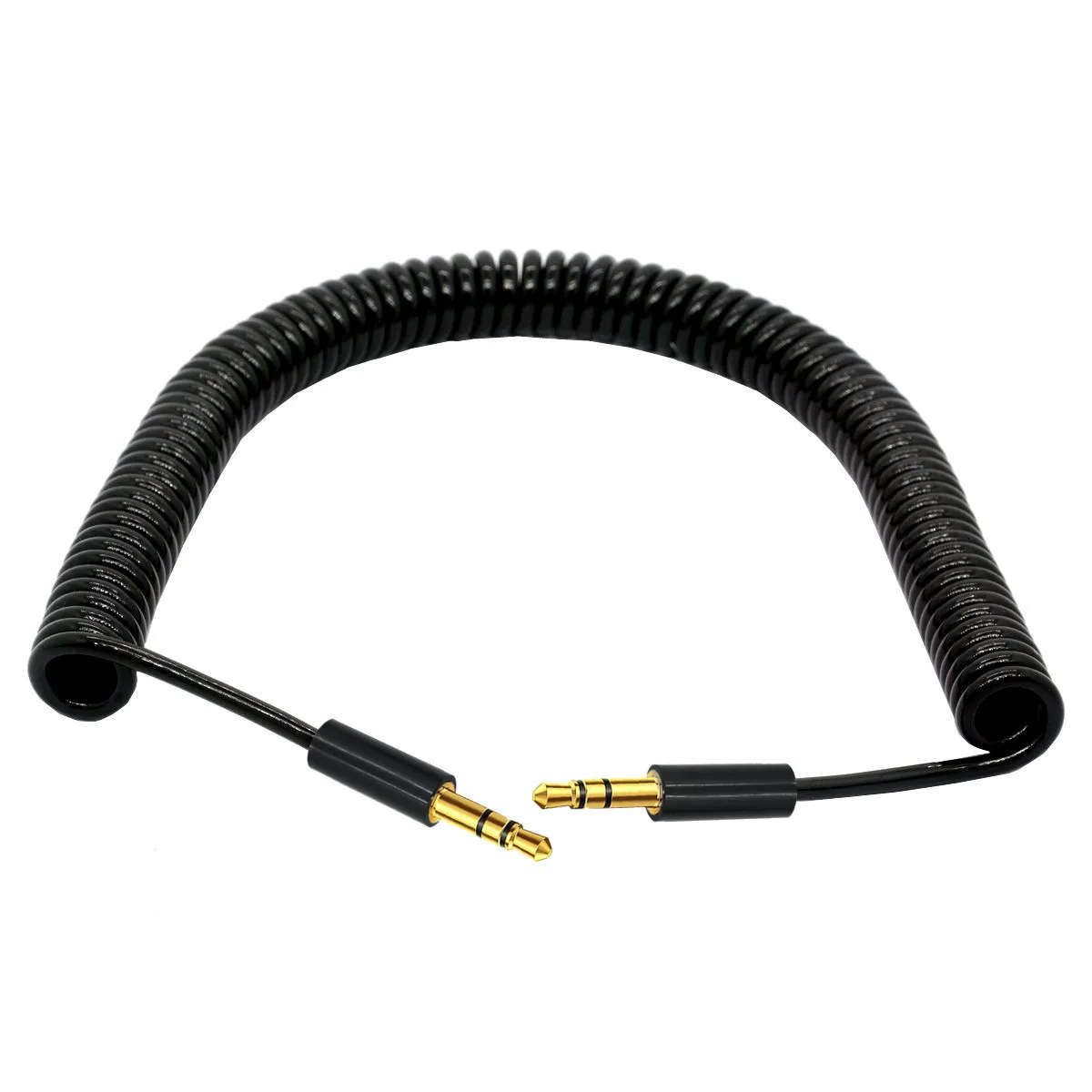 Rallonge Jack 3.5mm 4 3 Pole TRRS to TRRS Male to Female Headphone Stereo Audio AUX Spring Coiled Spiral Cable-6