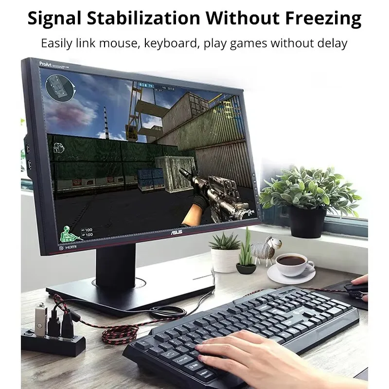 Switch Extension Hub 7-port USB2.0 Hub Computer USB Extension Hub One Drag Seven USB2.0 Splitter PC Laptop Desktop-3