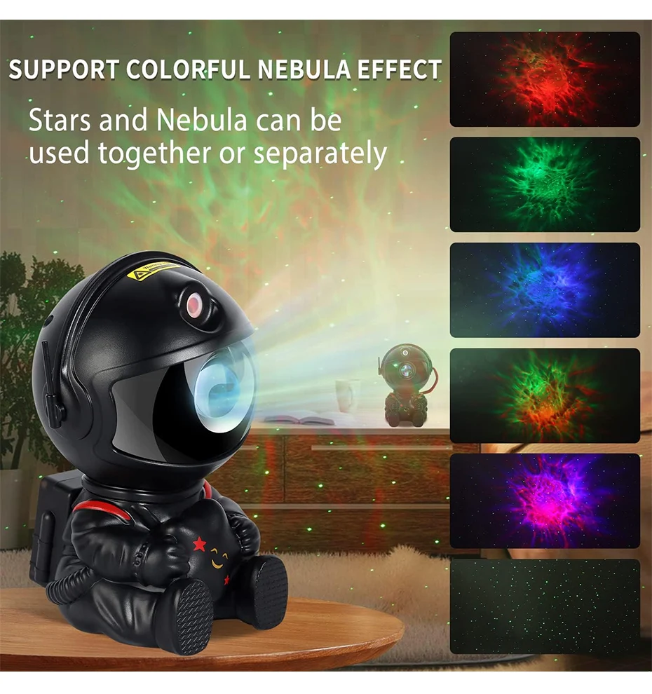 Galaxy Star Astronaut Projector Light Starry Sky Porjectors Lamp Decoration Bedroom Room Nebula LED Night Light Child Adult Gift-2
