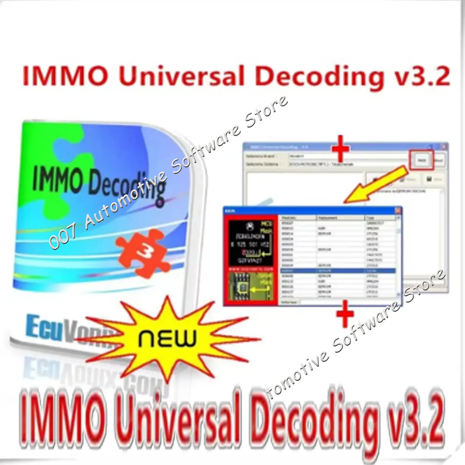 ECU Vonix Solutions IMMO Universal Decoding V3.2 Software for Windows 7 32bit - Repair & Remove ECU IMMO Code with UPA-USB Suppo-4