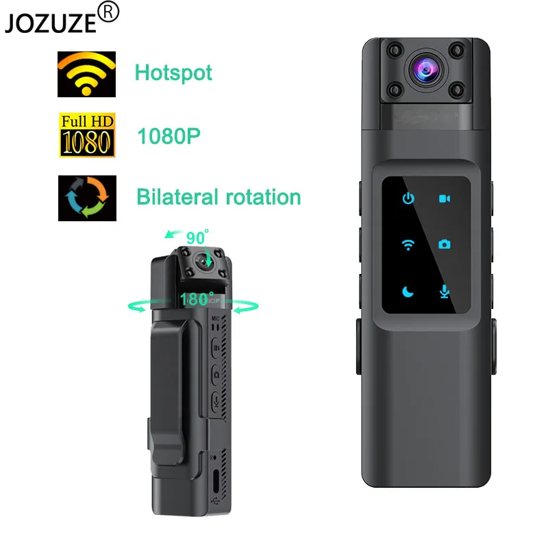 JOZUZE L13 NEW Wifi Hotspot Mini Camera 1080P Portable Digital Video Recorder Body Camera Night Vision DVR Miniature Camcorder-2