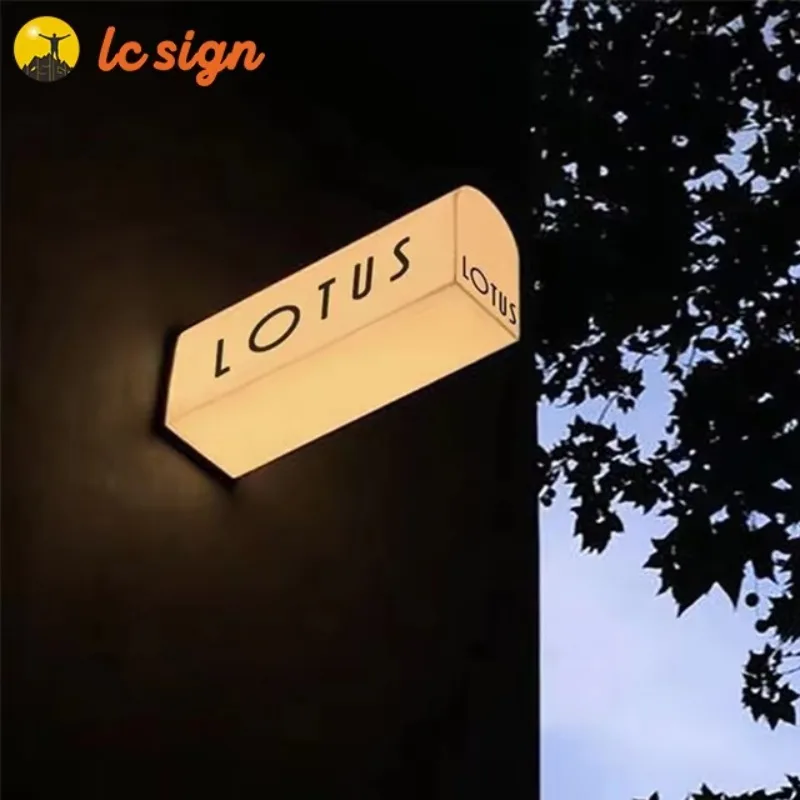 Shop Advertising Slim LED Light Box / Lightbox / Signage Customized Outdoor Led LOGO Light Boxs Sign for Business Shopping Mall-2