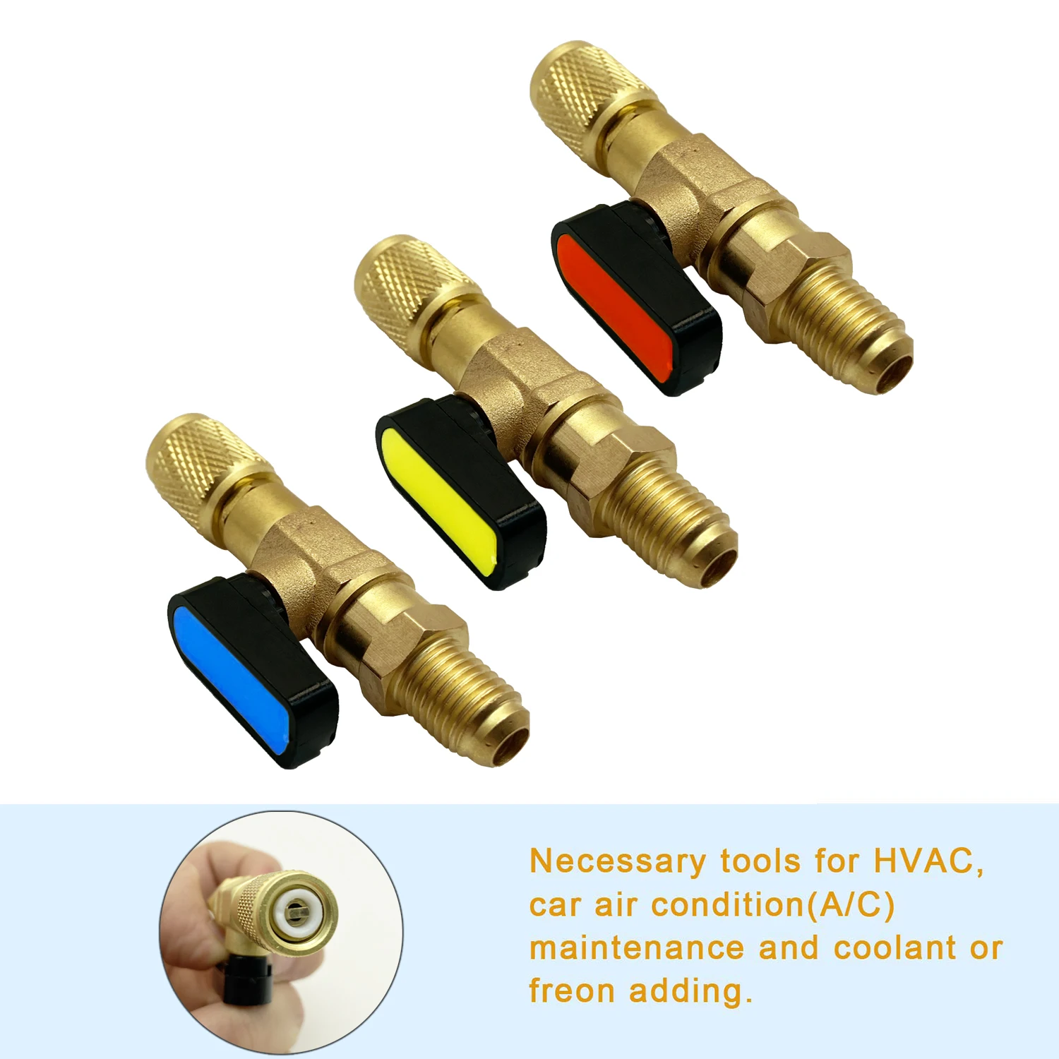Air Conditioning Refrigerant Ball Valve 1/4