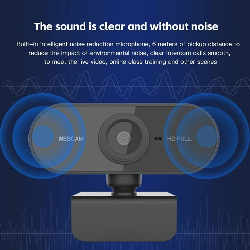 Camera 1080P HD Computer HD USB Camera Built In Microphone USB Network Camera Web Camera For Work With Microphone Tripod-4