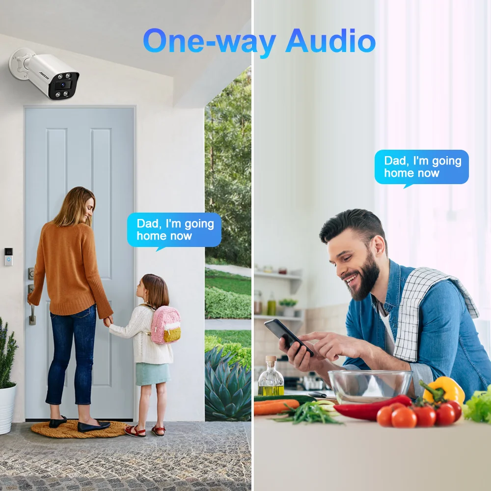 New 4K 8MP IP Camera Audio Outdoor POE H.265 Onvif Metal Bullet Home Color Night Vision Surveillance Camera-2