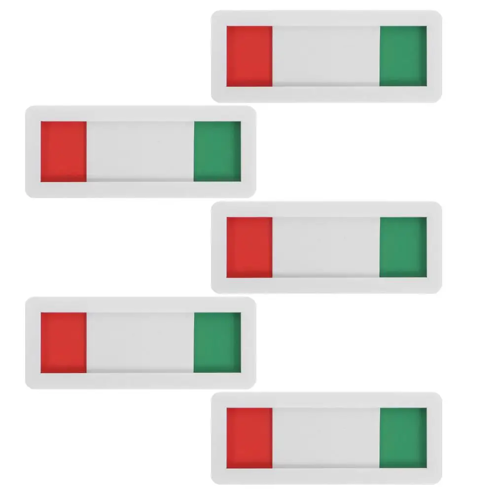 5 Pcs Red Green Door Sign Creative Signage Sliding Slide Welcome Occupied Office Conference Room
