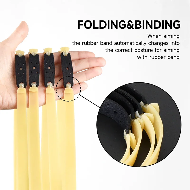 2/4/6Pcs 2.0mm High Elastic Slingsshot Rubber Band Thickened High-precision Latex Rubber Band Slingshot Hunting Acessories-4