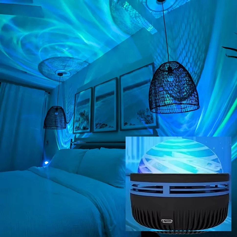 LED Galaxy Projector Light Colorful Galaxy Sky Projector Bedroom Night Light Kids Room Decoration Christmas Party Decoration-6