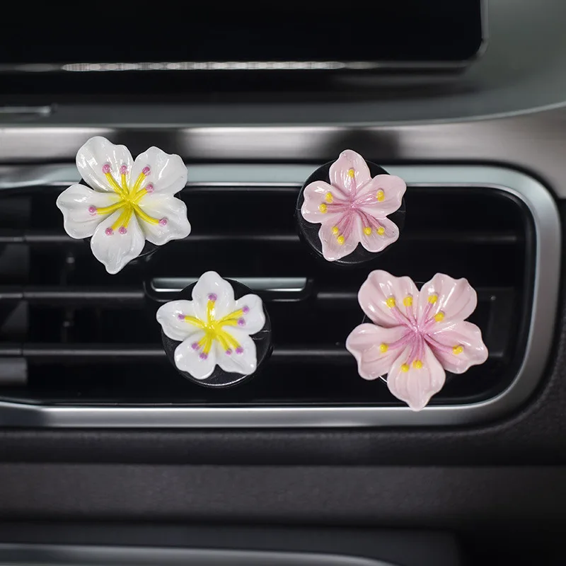 2pcs Car Perfume Clip Flower Air Outlet  Decorations Car Air Conditioner Air Vent Personalized Interior Decoration Accessories-5