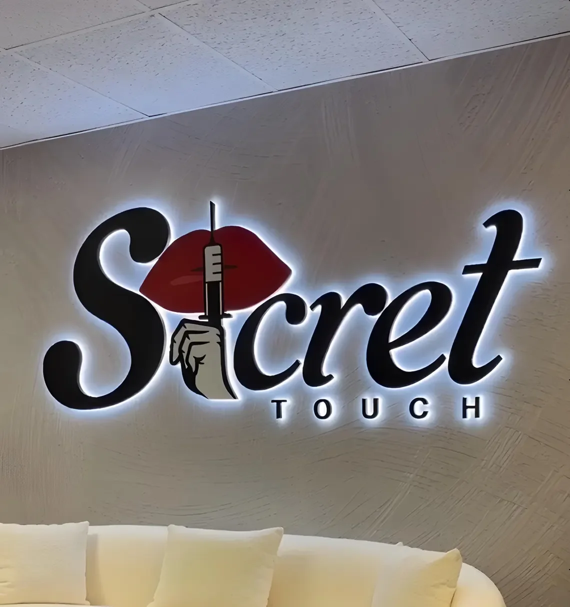 Custom Metal Backlit Sign RGB Stainless Steel Luminous Letters Outside Indoor Company Store Logo Wall Decor Illuminated Signage-4